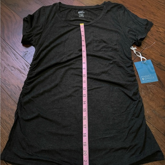 Market Spruce Maternity Top Size M, Charcoal Gray Super Soft NWT - Picture 6 of 6